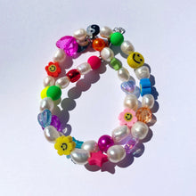 Load image into Gallery viewer, The NNENNA Pearl rainbow bracelet - Blackcurrant Pop
