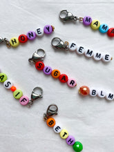 Load image into Gallery viewer, The ANDY Personalised name charm - Blackcurrant Pop

