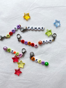The ANDY Personalised name charm - Blackcurrant Pop