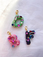 Load image into Gallery viewer, The FAYE Initial glitter charm - Blackcurrant Pop
