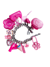 Load image into Gallery viewer, BARBIECORE CHARM BRACELET - Pink
