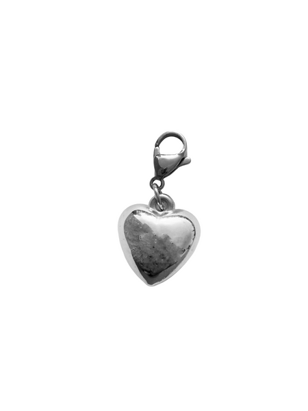 Metal heart charm