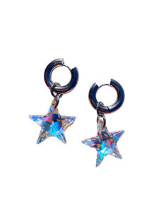 The LUNA crystal Earrings  ⭐️ - Blackcurrant Pop