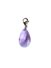 Load image into Gallery viewer, Lilac Glass Charm - Blackcurrant Pop
