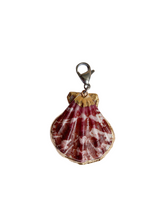 Load image into Gallery viewer, Fan Shell Charm - Blackcurrant Pop
