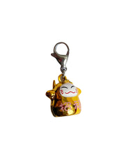 Load image into Gallery viewer, Metal Happy Cat Charm - Blackcurrant Pop

