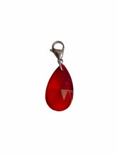 Load image into Gallery viewer, Red Glass Charm - Blackcurrant Pop
