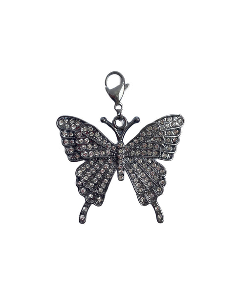 Y2K Embellished Butterfly Charm - Blackcurrant Pop