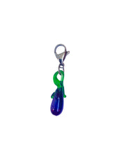 Load image into Gallery viewer, GLASS AUBERGINE CHARM
